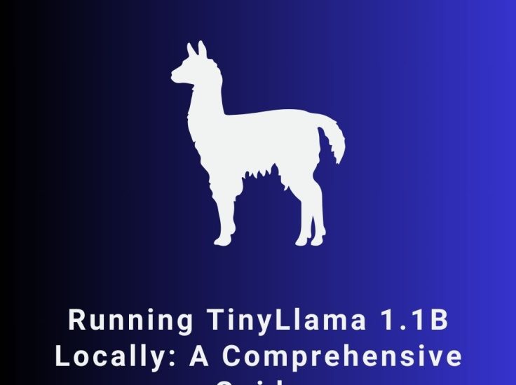 Image of a llama with course description: Running TinyLlama 1.1B Locally: A Comprehensive Guide